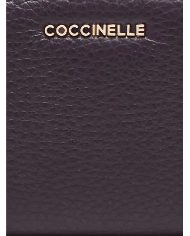 Coccinelle Portafoglio piccolo in pelle Metallic Soft Viola
