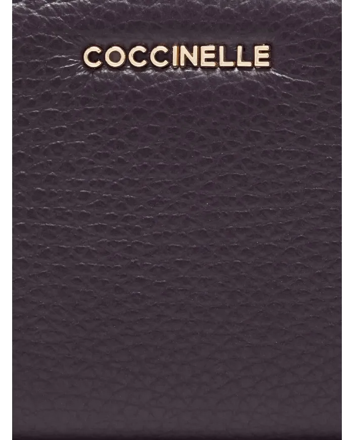 Coccinelle Portafoglio piccolo in pelle Metallic Soft Viola Coccinelle Portafoglio piccolo in pelle Metallic Soft Viola