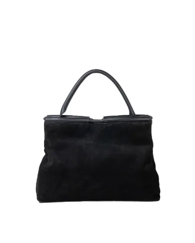 Coccinelle Borsa a mano scamosciata Lisbet Patch Nero