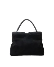 Coccinelle Borsa a mano scamosciata Lisbet Patch Nero