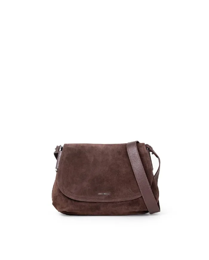 Coccinelle Borsa bandoliera Rebekka suede Testa moro