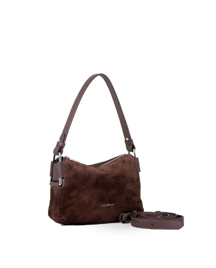 Coccinelle Borsa piccola Rebekka suede Testa moro