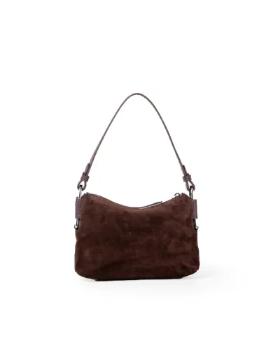 Coccinelle Borsa piccola Rebekka suede Testa moro