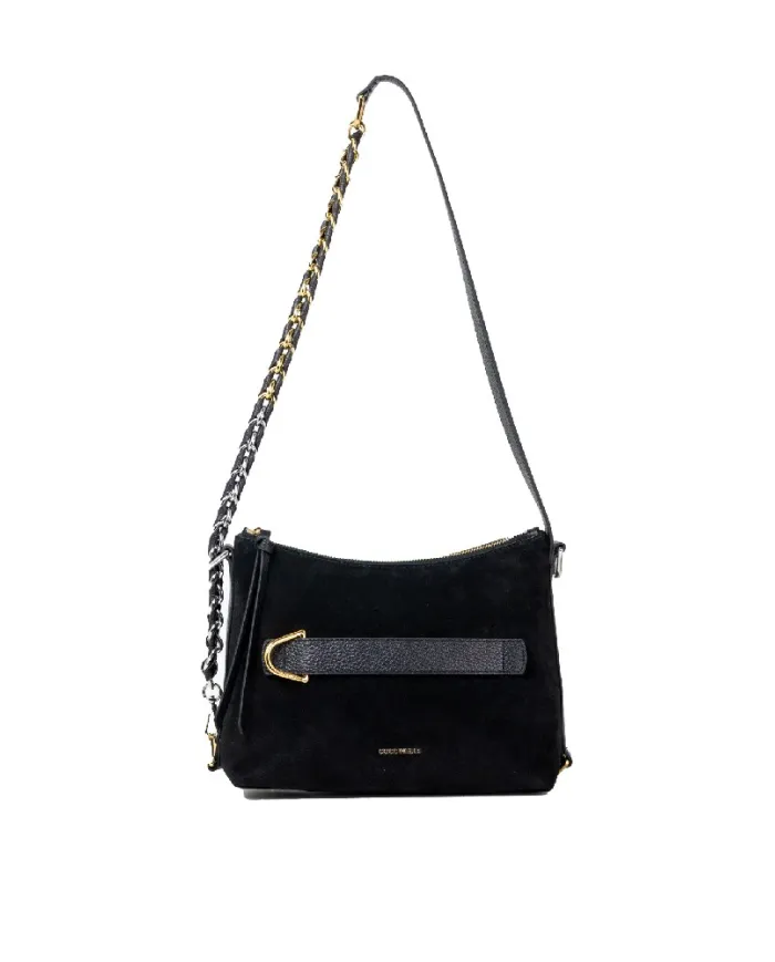 Coccinelle Borsa bandoliera scamosciata Gretel suede pu Nero Coccinelle Borsa bandoliera scamosciata Gretel suede pu Nero