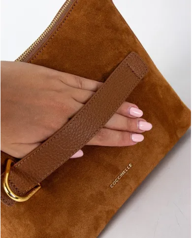 Coccinelle Borsa bandoliera scamosciata Gretel suede pu Nero