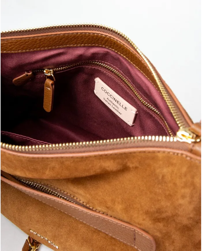 Coccinelle Borsa bandoliera scamosciata Gretel suede pu Nero Coccinelle Borsa bandoliera scamosciata Gretel suede pu Nero