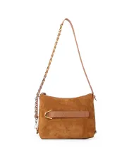 Coccinelle Borsa bandoliera scamosciata Gretel suede pu Cognac