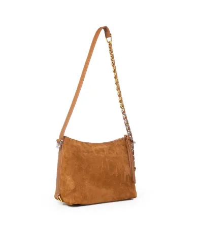 Coccinelle Borsa bandoliera scamosciata Gretel suede pu Cognac