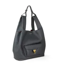 Coccinelle Borsa grande a tracolla Beat shopping Nero/Cuoio