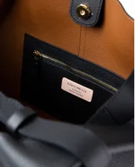 Coccinelle Borsa grande a tracolla Beat shopping Nero/Cuoio