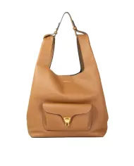 Coccinelle Borsa grande a tracolla Beat shopping Cuoio/Nero