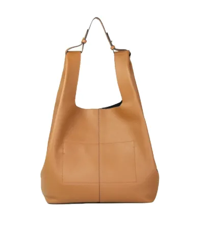 Coccinelle Borsa grande a tracolla Beat shopping Cuoio/Nero