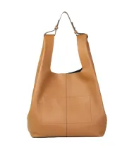 Coccinelle Borsa grande a tracolla Beat shopping Cuoio/Nero