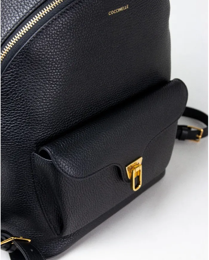 Coccinelle Zaino grande in pelle Beat generatio Nero