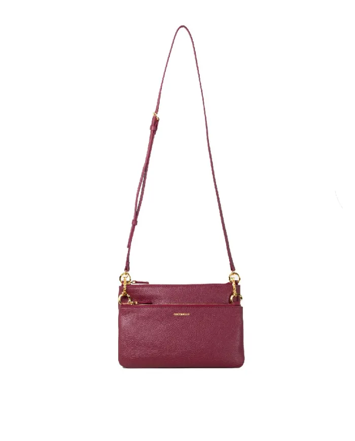 Coccinelle Pochette pelle Yvonne Bordeaux