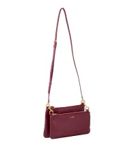 Coccinelle Pochette pelle Yvonne Bordeaux