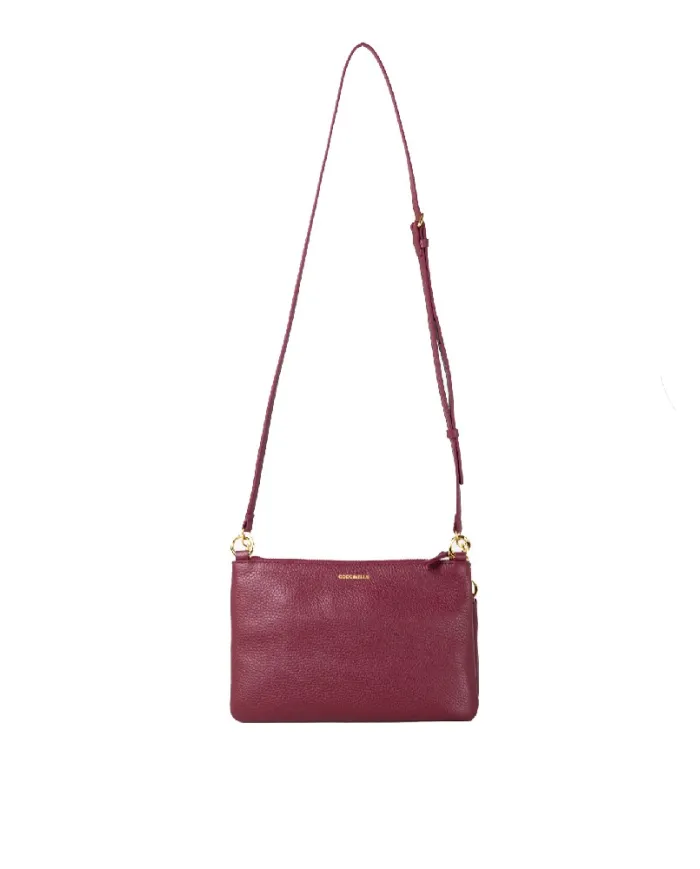 Coccinelle Pochette pelle Yvonne Bordeaux