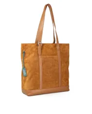 Coccinelle Borsa grande in pelle Stg suede Cognac