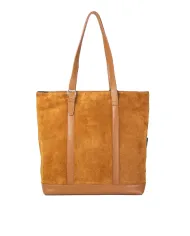 Coccinelle Borsa grande in pelle Stg suede Cognac