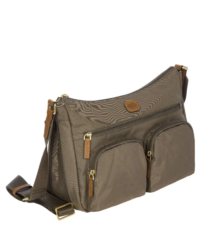Bric's Borsa leggera in nylon X-Collection Grigio