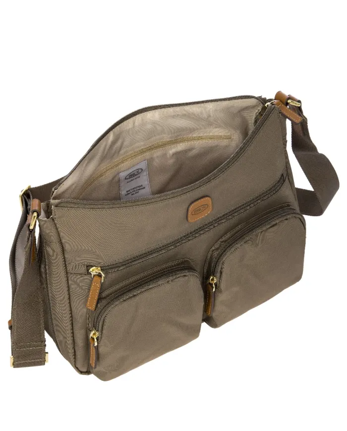Bric's Borsa leggera in nylon X-Collection Grigio