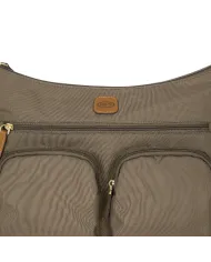 Bric's Borsa leggera in nylon X-Collection Grigio