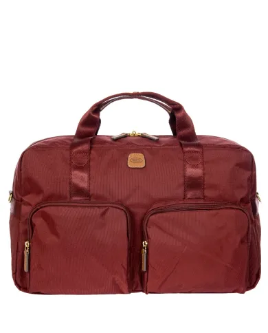 Bric's Borsone in tessuto X collection Bordeaux