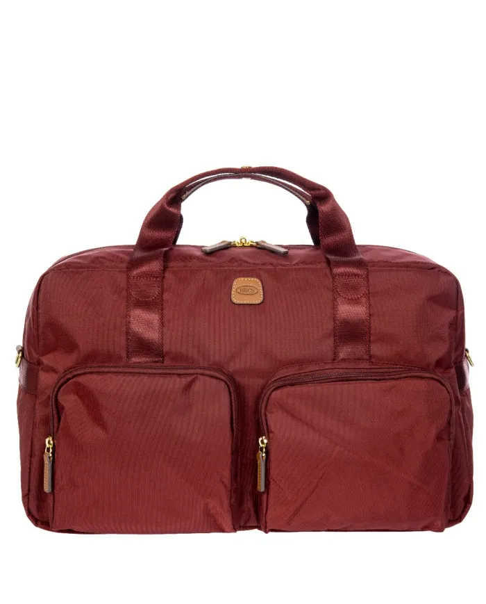 Bric's Borsone in tessuto X collection Bordeaux