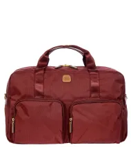 Bric's Borsone in tessuto X collection Bordeaux