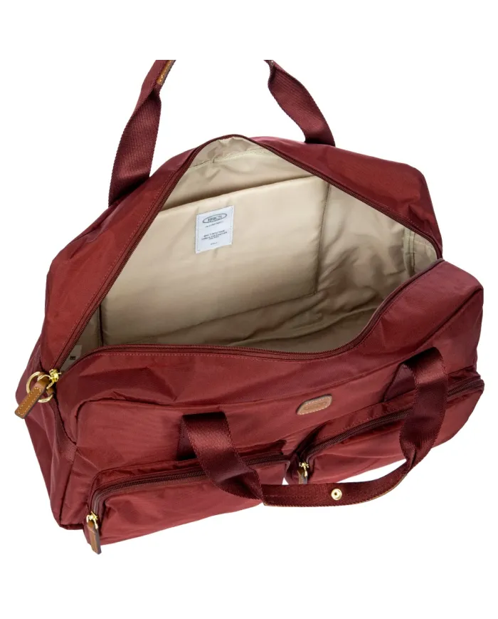Bric's Borsone in tessuto X collection Bordeaux