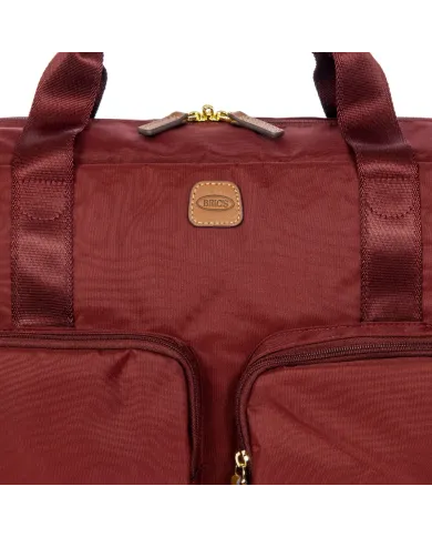 Bric's Borsone in tessuto X collection Bordeaux