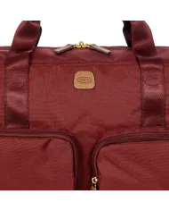 Bric's Borsone in tessuto X collection Bordeaux
