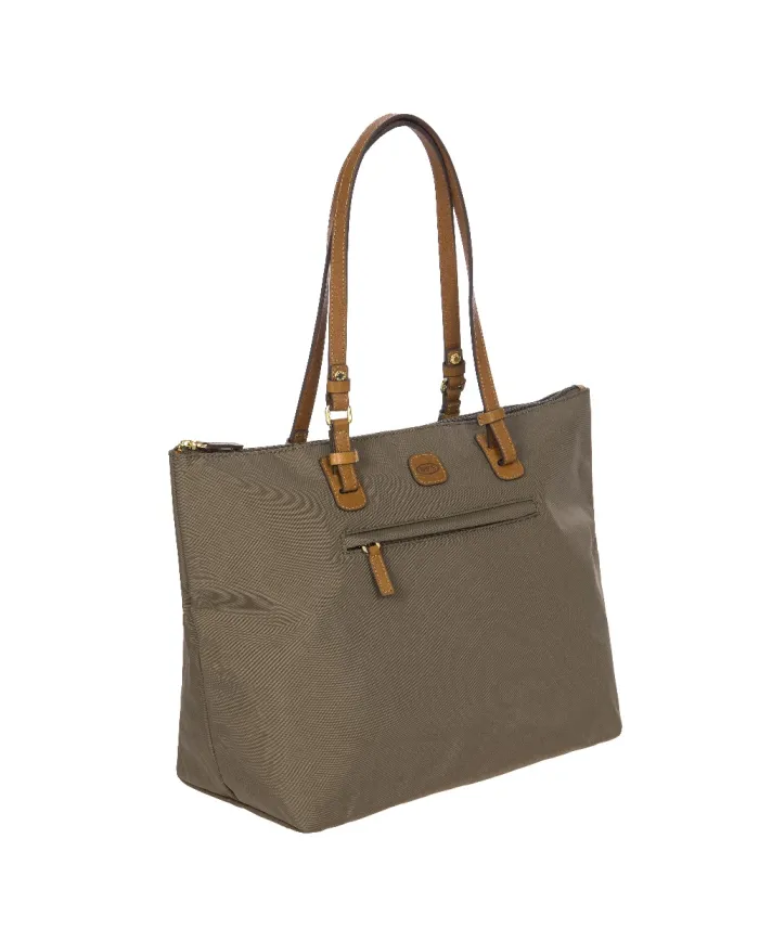 Bric's Borsa shopper in tessuto X-Collection Grigio