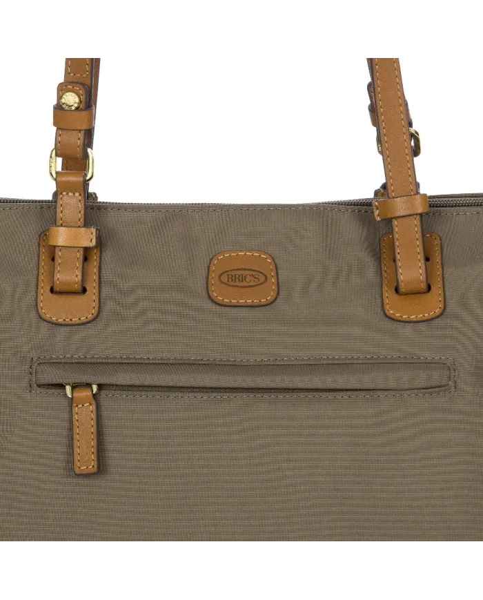 Bric's Borsa shopper in tessuto X-Collection Grigio