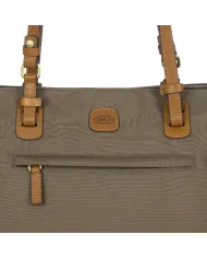 Bric's Borsa shopper in tessuto X-Collection Grigio