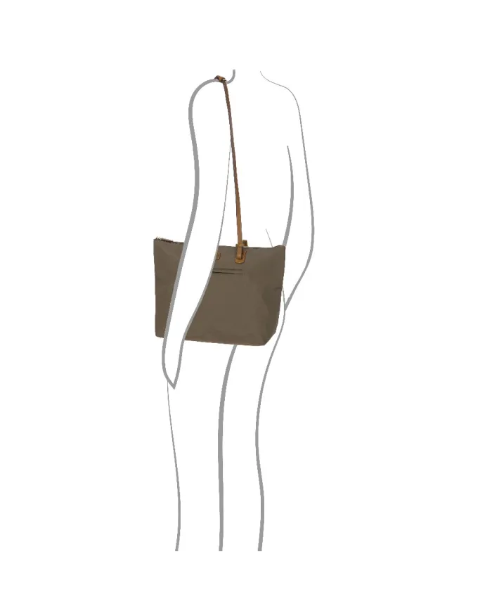 Bric's Borsa shopper in tessuto X-Collection Grigio