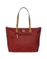 Bric's Borsa shopper in tessuto X-Collection Bordeaux