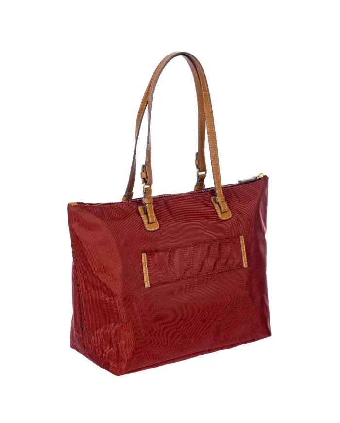 Bric's Borsa shopper in tessuto X-Collection Bordeaux