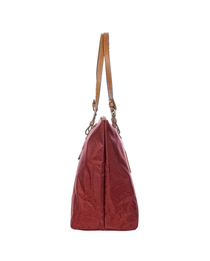 Bric's Borsa shopper in tessuto X-Collection Bordeaux