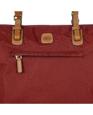 Bric's Borsa shopper in tessuto X-Collection Bordeaux