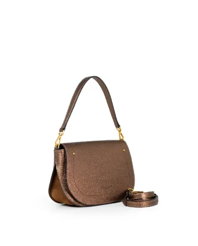 Gianni Chiarini Borsa piccola pelle e camoscio Olga Bronzo