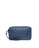 Piquadro Pochette uomo in pelle Atlas Blu