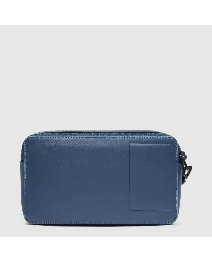 Piquadro Pochette uomo in pelle Atlas Blu