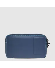 Piquadro Pochette uomo in pelle Atlas Blu