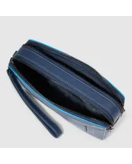 Piquadro Pochette uomo in pelle Atlas Blu