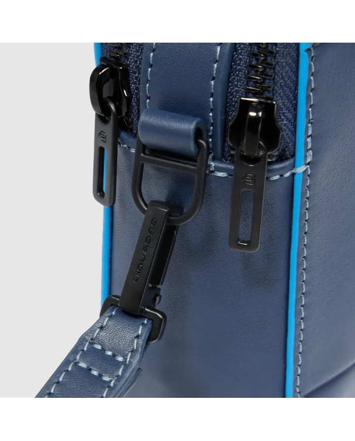Piquadro Pochette uomo in pelle Atlas Blu