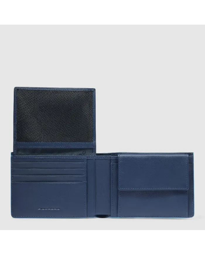 Piquadro Portafoglio uomo Atlas Blu