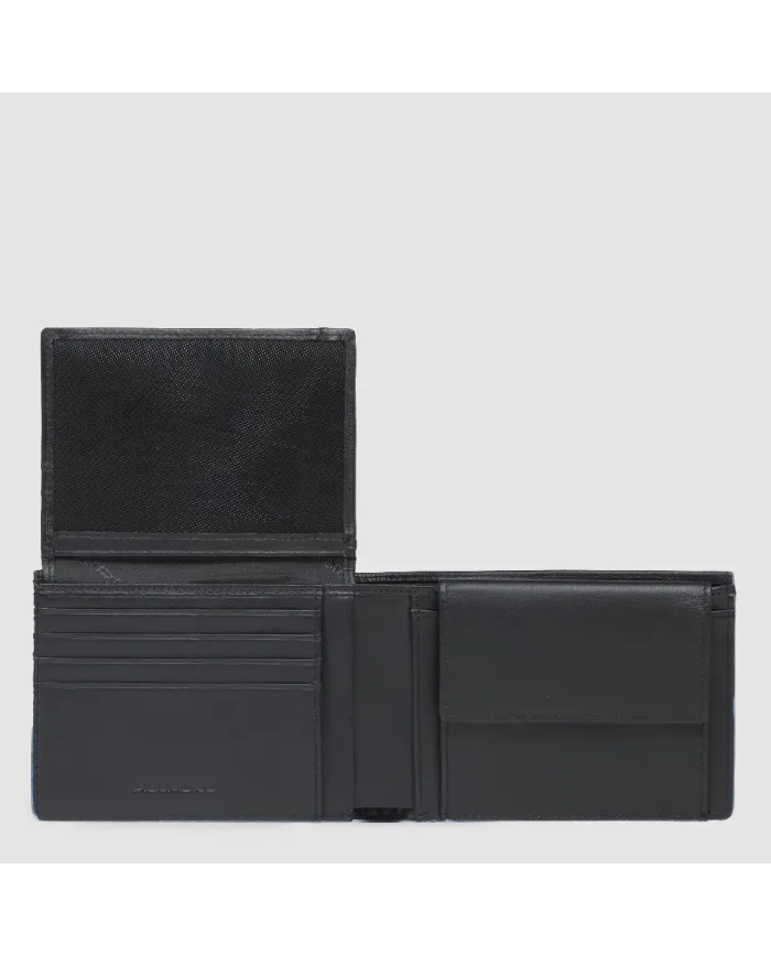 Piquadro Portafoglio uomo Atlas Nero