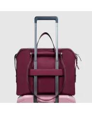 Piquadro Shopping bag in pelle Lyra Bordeaux