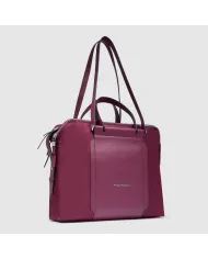 Piquadro Shopping bag in pelle Lyra Bordeaux